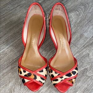 stephanie classic brazil leather print shoes 5 USA